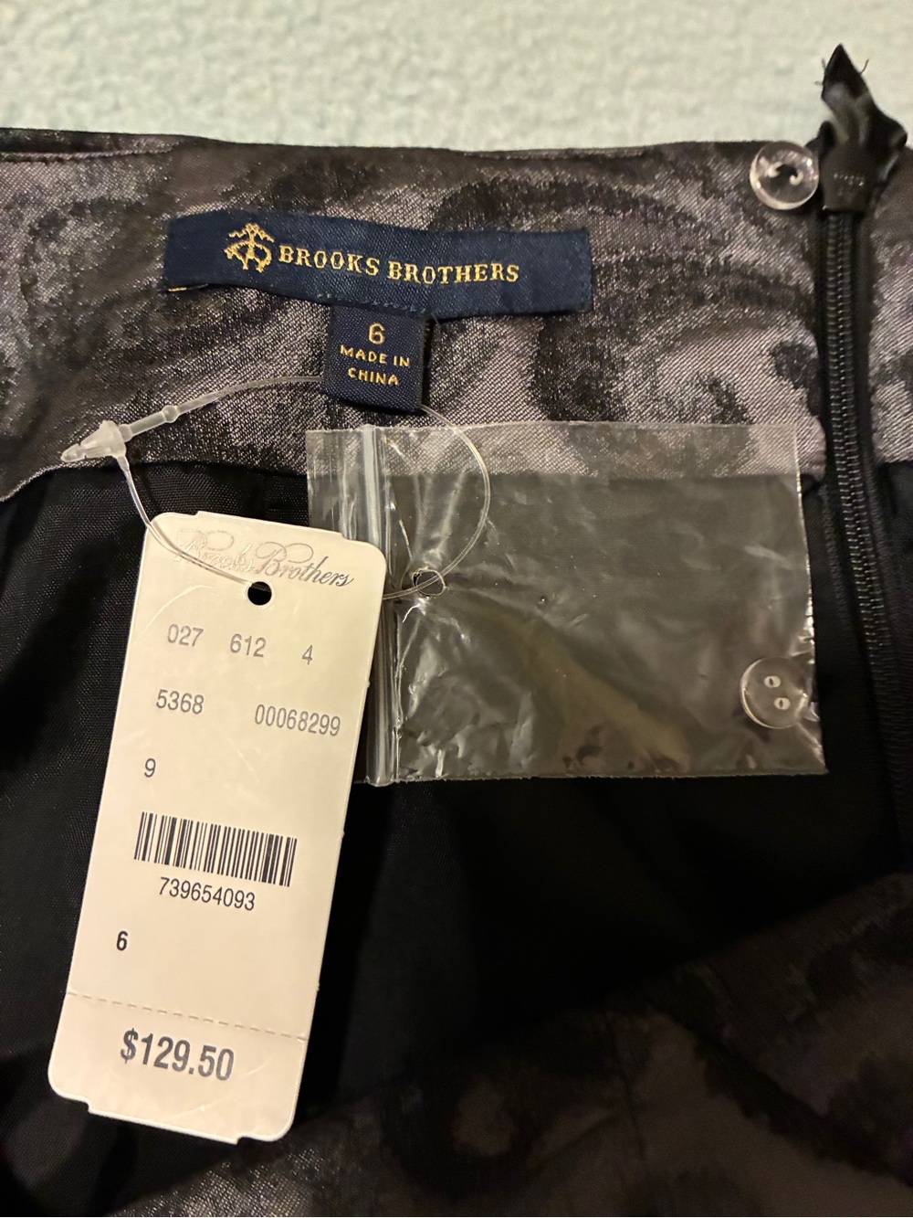 Brooks Brothers Paisley A-Line Skirt - Picture 2 of 8